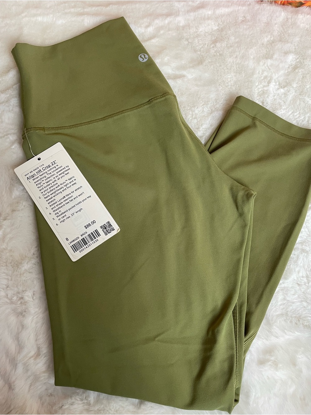 lululemon athletica Align HR Crop 23" in Olive Green - Picture 1 of 7